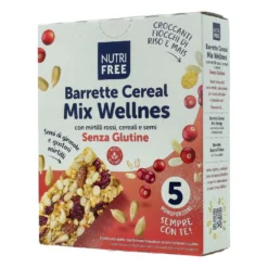 Nutrifree Barrette Cereal Mix Wellness Senza Glutine 5 Porzioni