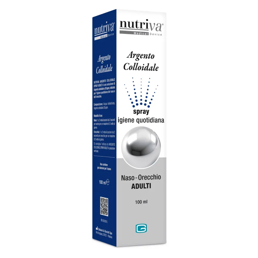 Nutriva Argento Colloidale Spray Naso Orecchie 100ml