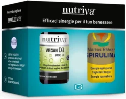 Nutriva Couvette Vegan D3 + Mr Spirulina 60+60 Compresse