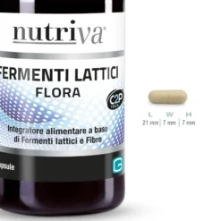 Nutriva Flora Integratore Fermenti Lattici Fibre 50 Compresse
