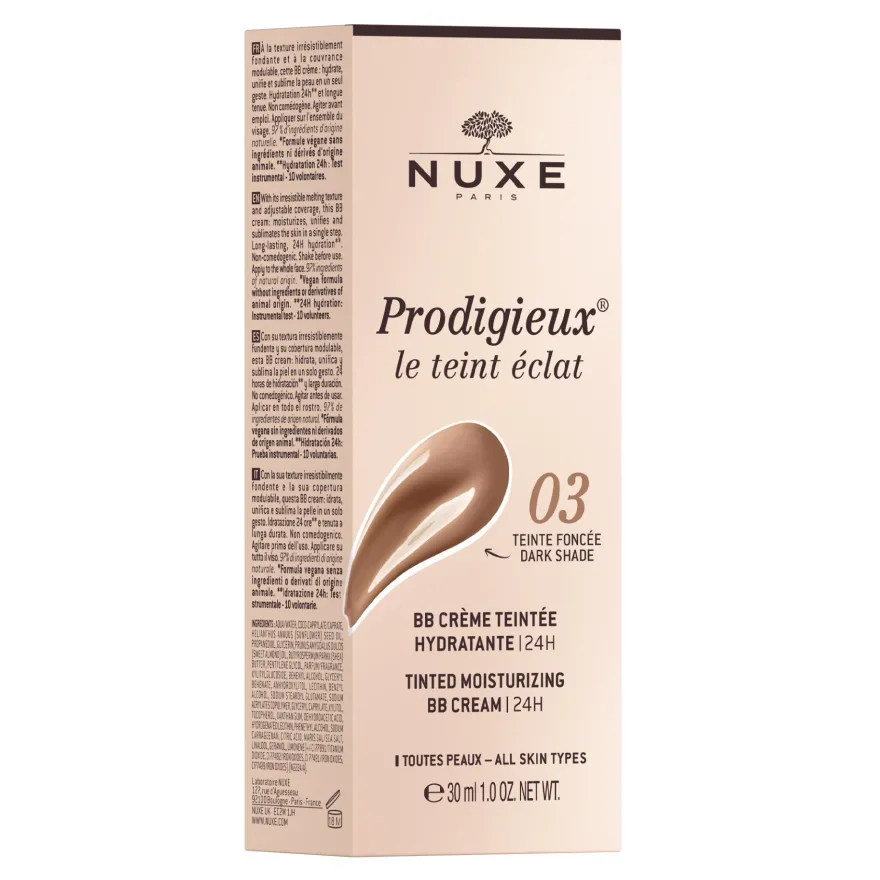 Nuxe Prodigieux Bb Cream Colorata Idratante Tonalitá Scura 03 30ml