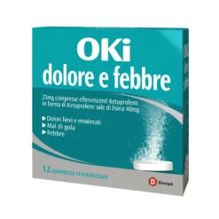 Oki Dolore E Febbre 25mg 12 Compresse Effervescenti