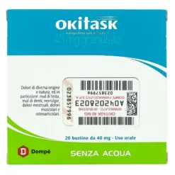 Okitask Ketoprofene Lisina Trattamento Antinfiammatorio 20 Bustine