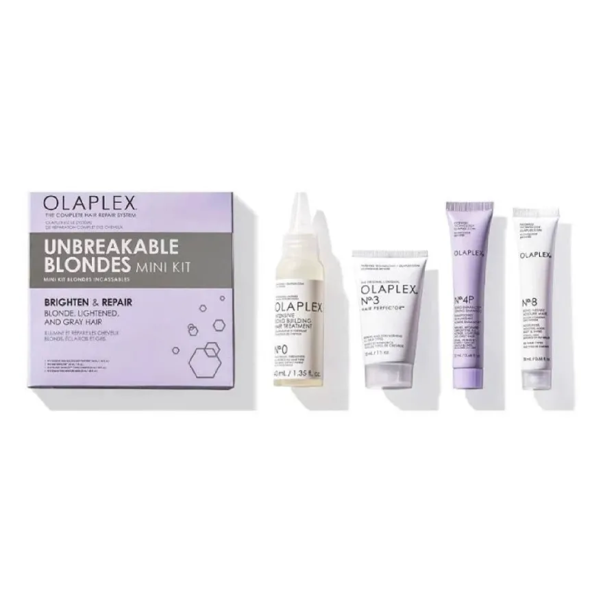 Olaplex Unbreakable Blondes Mini Kit Capelli Biondi 4 Pezzi
