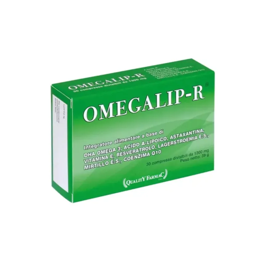 Omegalip-r Integratore Per Colesterolo Con Omega 3 E Riso Rosso Fermentato 30 Compresse Rivestite