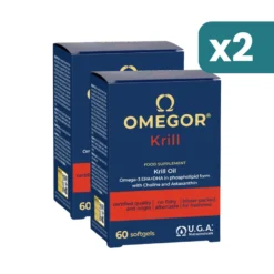Omegor Krill omega 3 per funzioni cognitive bipacco 2x60 capsule molli