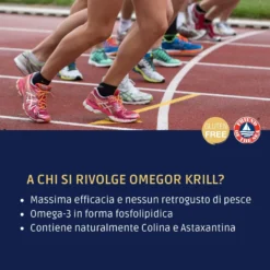 Omegor Krill omega 3 per funzioni cognitive bipacco 2x60 capsule molli