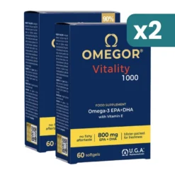 Omegor Vitality 1000 salute cardiovascolare bipacco 2x60 capsule