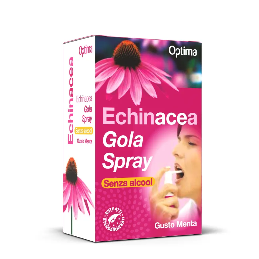 Optima Echinacea Gola Senza Alcool Gusto Menta Spray 20ml
