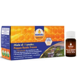 Optima Manuka Benefit Pappa Reale Integratore Vie Respiratorie 10 Flaconi