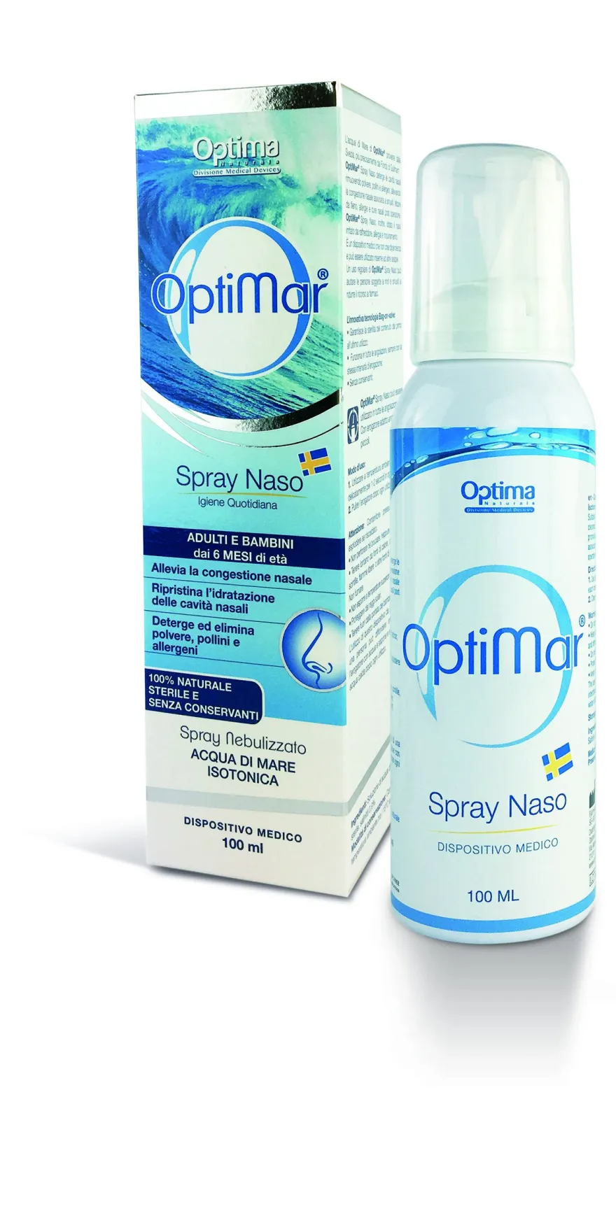 Optima Optimar Spray Naso Igiene Quotidiana 100ml