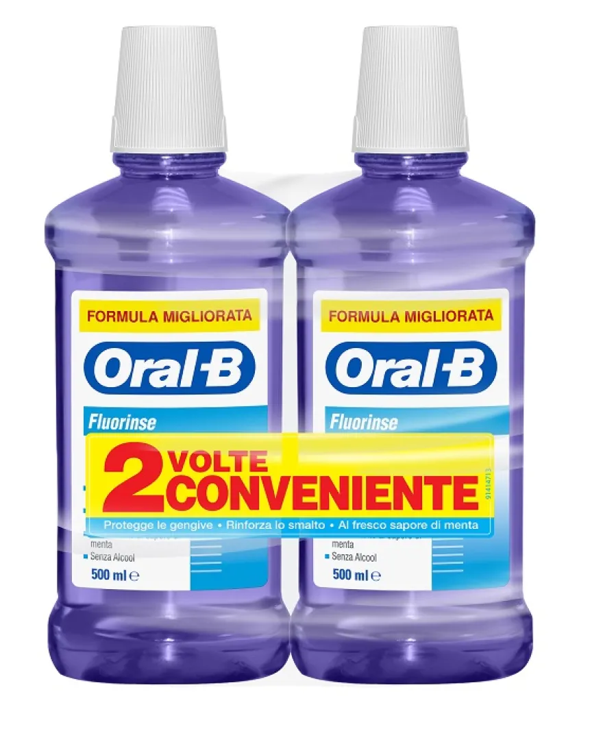 Oral-b Fluorisense Collutorio Anti Carie 2x500ml