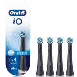 Oral-b Io Power Refill Ultra Clean Testine Black 4 Pezzi