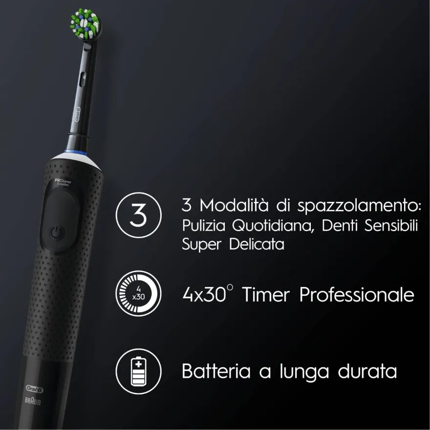 Oral-b Vitality Pro Black Spazzolino Elettrico Ricaricabile