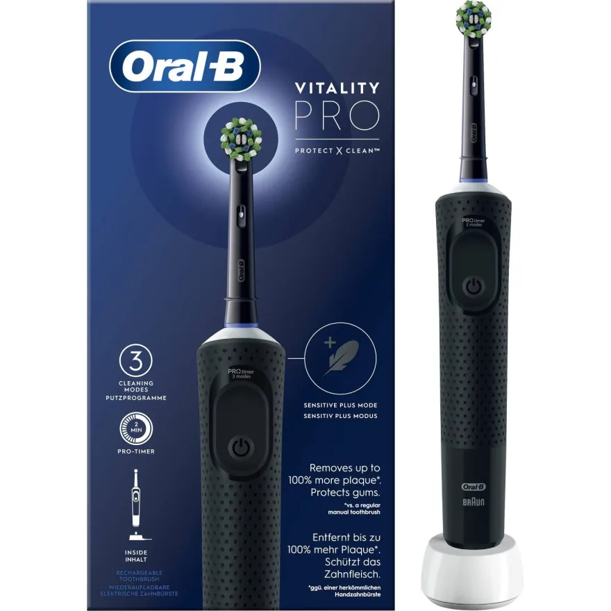 Oral-b Vitality Pro Black Spazzolino Elettrico Ricaricabile