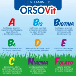 Orsovit Caramelle Gommose Integratore Multivitaminico Per Bambini Gusto Frutta 2 Pezzi
