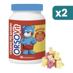 Orsovit Caramelle Gommose Integratore Multivitaminico Per Bambini Gusto Frutta 2 Pezzi