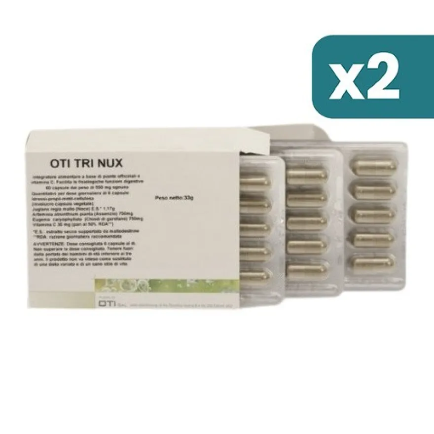 Oti Trinux 550mg Integratore Difese Immunitarie 2 confezioni da 60 Capsule