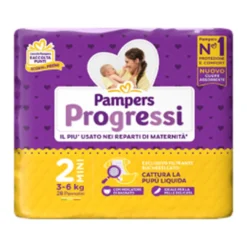 Pampers Progressi 2 Mini Pannolini 3-6kg 28 Pezzi