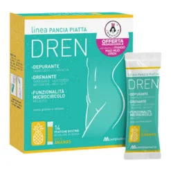 Pancia Piatta Dren Integratore Ananas 14 Bustine + Mad Mud Dren 100ml