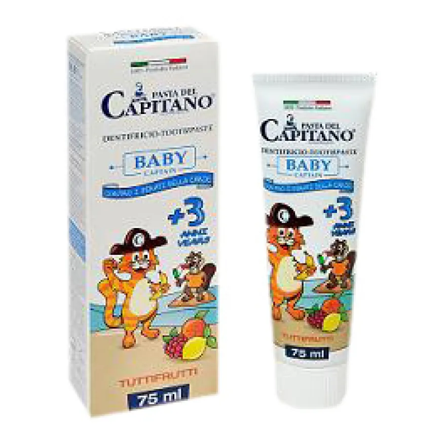 Pasta Del Capitano Dentifricio Baby Gusto Tuttifrutti 75ml 1 Tubo