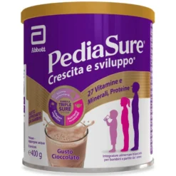 Pediasure Crescita E Sviluppo Integratore Alimentare Per Bambini Multivitaminico Con 27 Vitamine E Minerali Cioccolato 400g