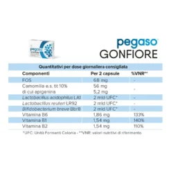 Pegaso Gonfiore Integratore Intestino 30 Capsule