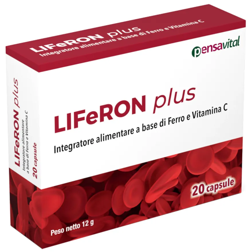 Pensa Liferon Plus Integratore Ferro E Vitamina C 20 Capsule