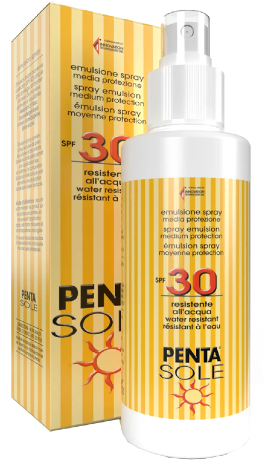 Penta Sole Emulsione Spray Media Protezione Resistente All'acqua Spf30 100ml