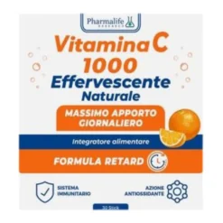 Pharmalife Research Integratore Di Vitamina C 1000mg Effervescente Naturale 30 Stick