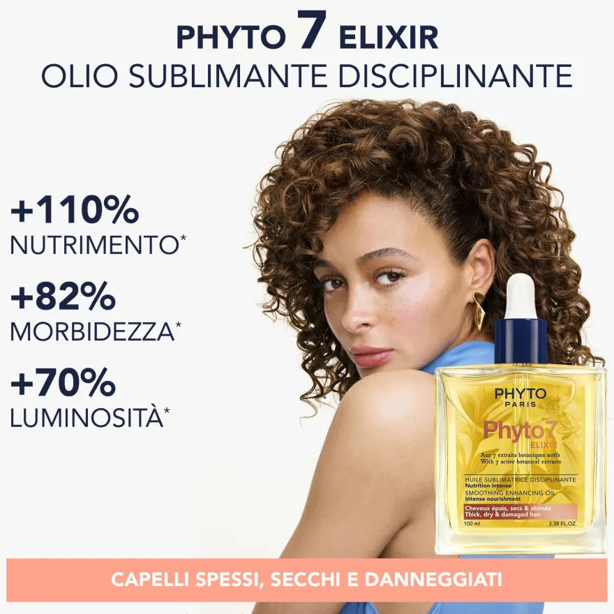 Phyto Elixir Olio Sublimante Disciplinante Per Capelli Secchi 100ml
