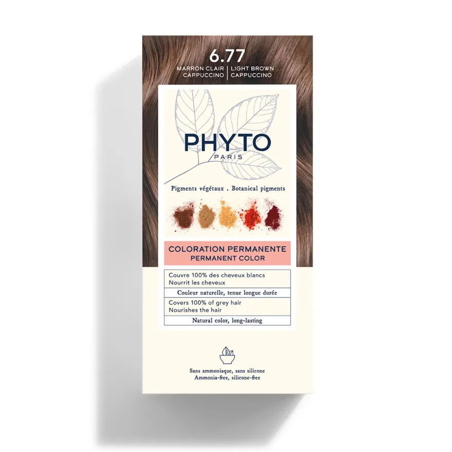 Phyto Phytocolor Kit Colorazione Capelli 6.77 Marrone Chiaro Cappuccino