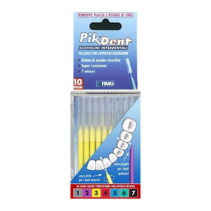 Pikdent Stuzzicolino 3 Giallo 10pezzi