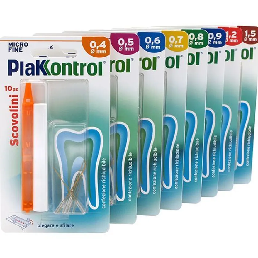 Plakkontrol Minigrip Scovolino Interdentale 0,6mm 10 Pezzi