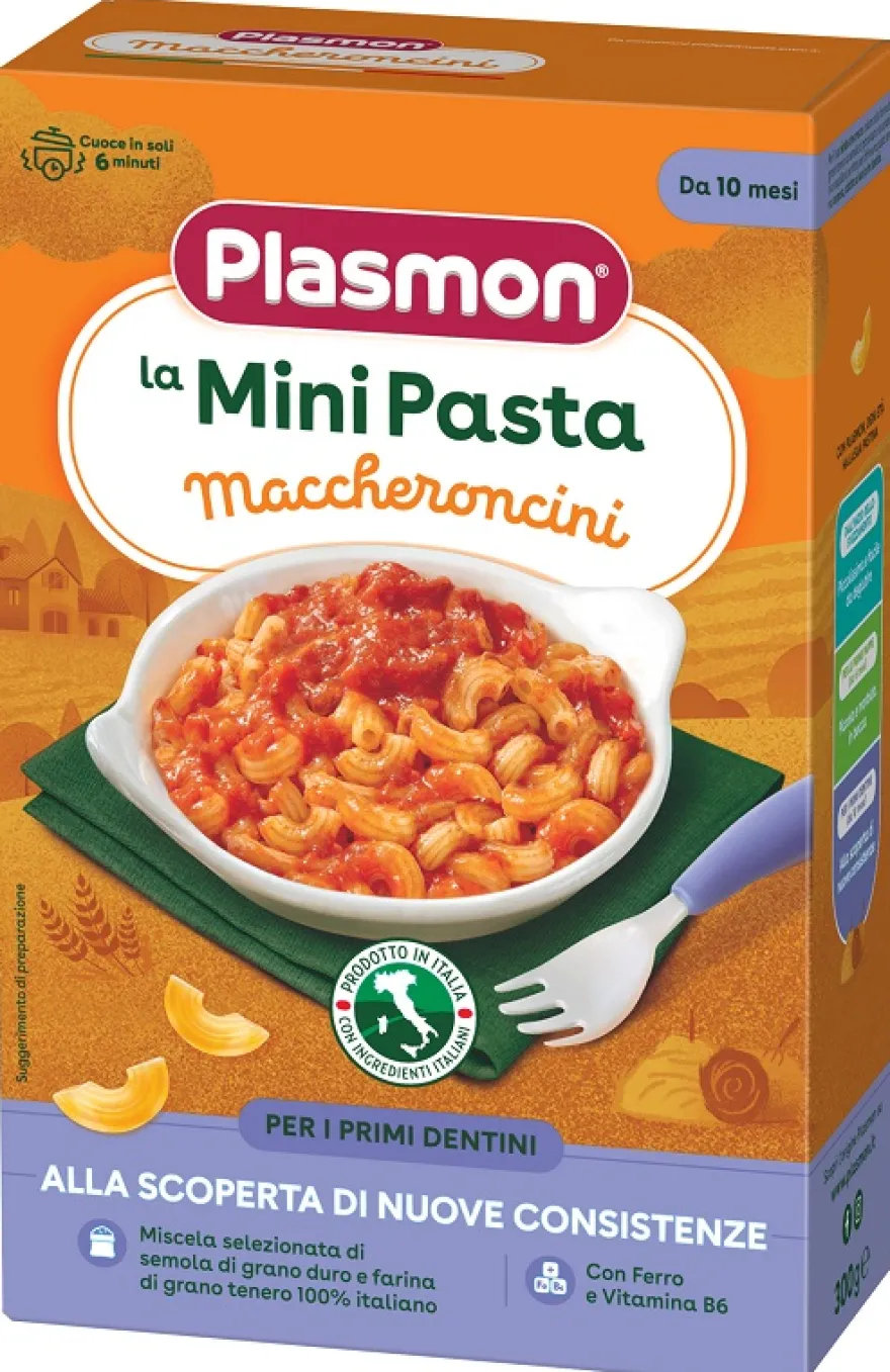 Plasmon La Mini Pasta Maccheroncini Primi Dentini Da 10 Mesi 300g