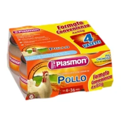 Plasmon Omogeneizzato Pollo Senza Sale 320g 4 Vasetti