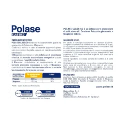 Polase Classico Magnesio E Potassio Integratore Alimentare Sali Minerali Gusto Arancia 24 Bustine