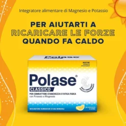Polase Classico Magnesio E Potassio Integratore Alimentare Sali Minerali Gusto Limone 12 Bustine