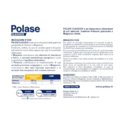Polase Classico Magnesio E Potassio Integratore Alimentare Sali Minerali Gusto Limone 12 Bustine