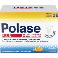 Polase Plus Più Magnesio E Potassio Integratore Alimentare Sali Minerali Arancia Mandarino 36 Bustine