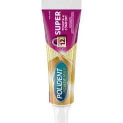 Polident Super Tenuta + Comfort Adesivo Per Protesi Dentale Tenuta Giornaliera Gusto Neutro 70g