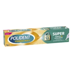 Polident Super Tenuta + Sigillante Adesivo Per Protesi Dentale Gusto Menta 70g