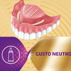 Polident Super Tenuta + Sigillante Adesivo Per Protesi Dentale Gusto Neutro 3 confezioni da 70g
