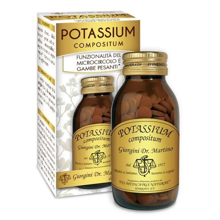 Potassium Compositum Integratore Spossatezza 180 Pastiglie