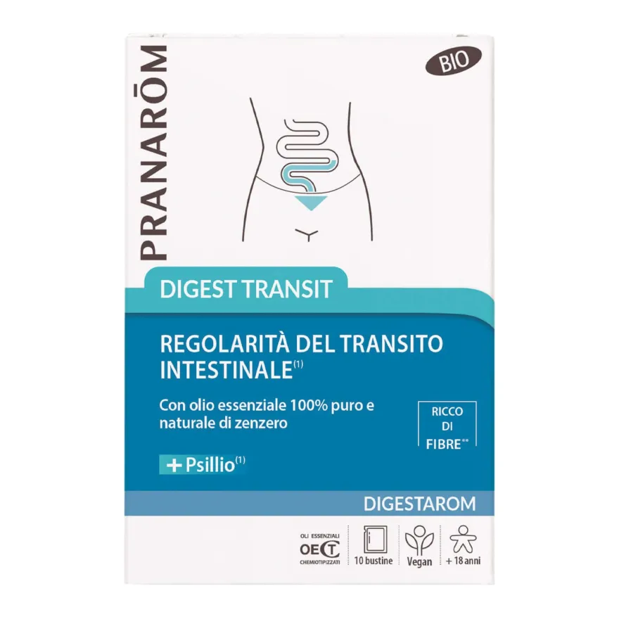 Pranarom Digest Transit Integratore Regolarità Transito Intestinale 10 Buste