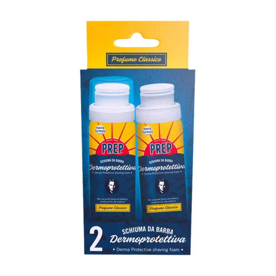 Prep Schiuma Da Barba Classica Dermoprotettiva 2x50ml