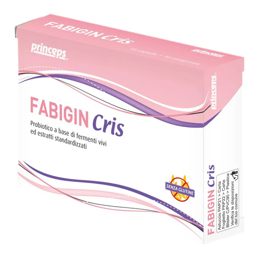 Princeps Fabigin Cris Integratore Probiotico 10 Capsule + 10 Compresse