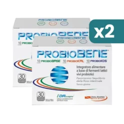 Probiobene integratore fermenti lattici e probiotici bipacco 2x30 capsule