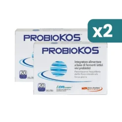Probiokos integratore fermenti lattici e probiotici bipacco 2x20 capsule