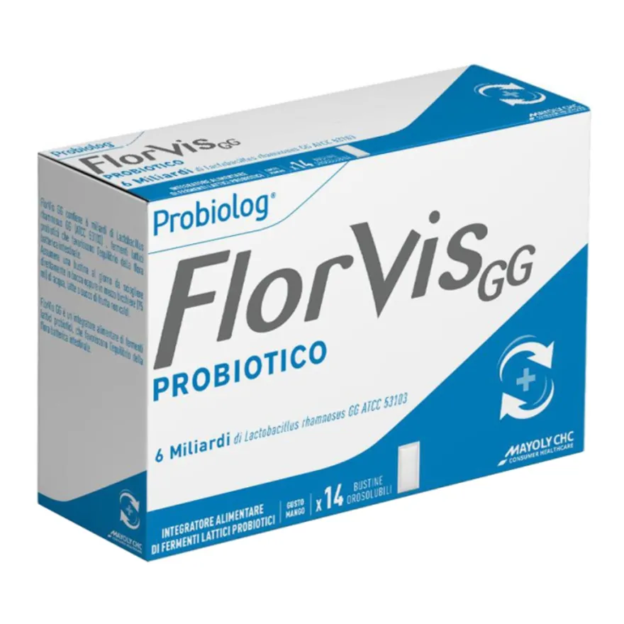 Probiolog Florvis Gg Probiotico Integratore Fermenti Lattici 14 Bustine Orosolubili